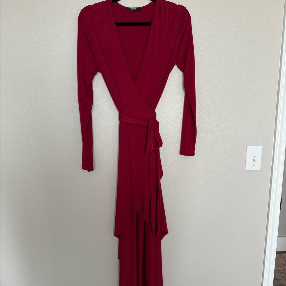 Tart Elegant Red Wrap Dress